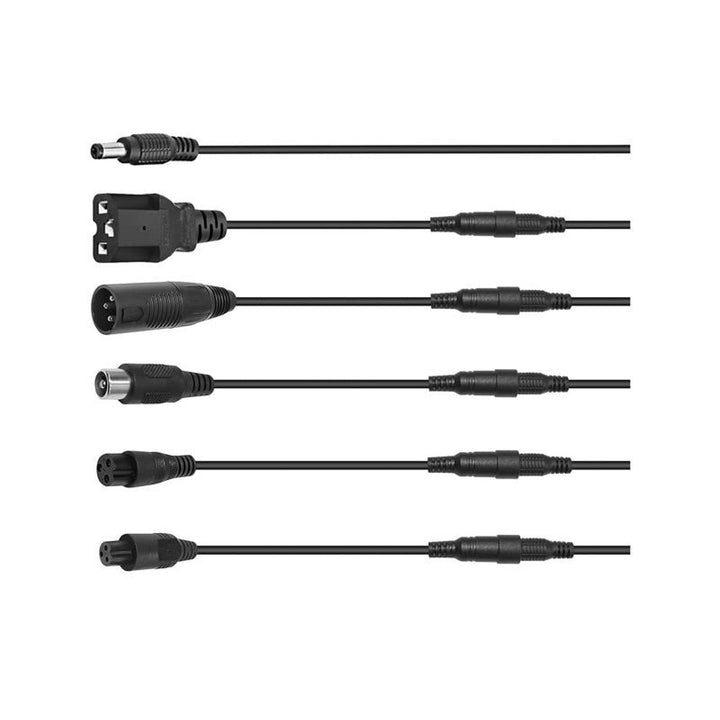 Oplader til løbehjul og elektriske køretøjer Lextool, 6 stik, 230 V AC, 42 V DC 2 A, LXG94
