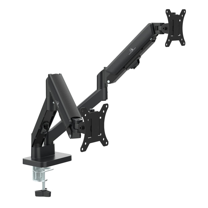 Maclean-holder til 2 skærme, gasfjeder, 17"-32", 2-10 kg, sort, MC-134