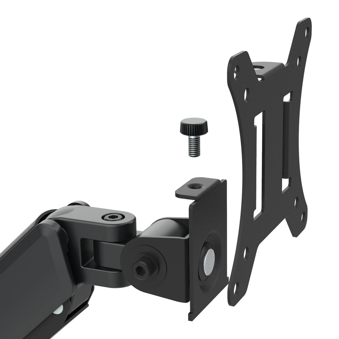 Maclean-holder til 2 skærme, gasfjeder, 17"-32", 2-10 kg, sort, MC-134