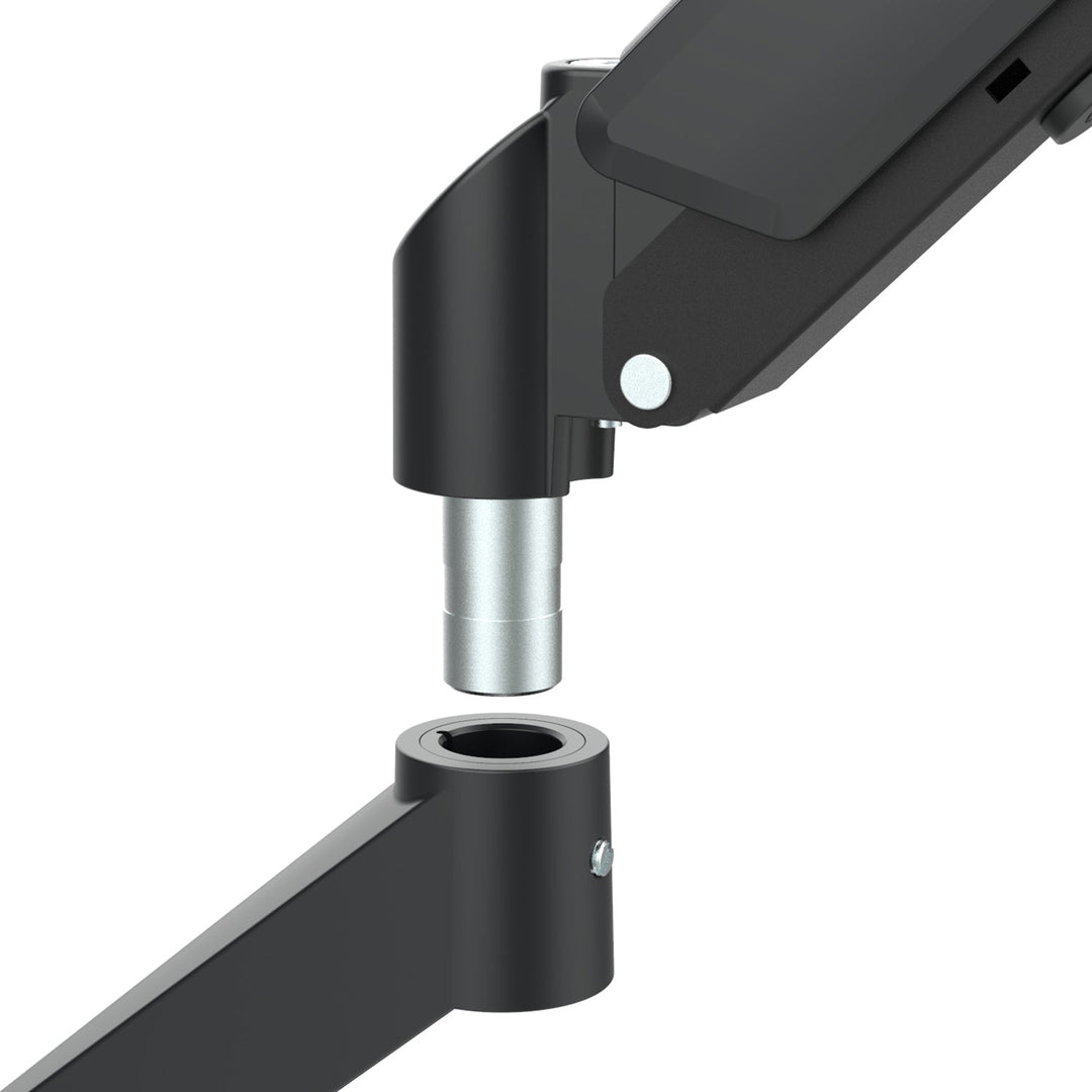 Maclean-holder til 2 skærme, gasfjeder, 17"-32", 2-10 kg, sort, MC-134