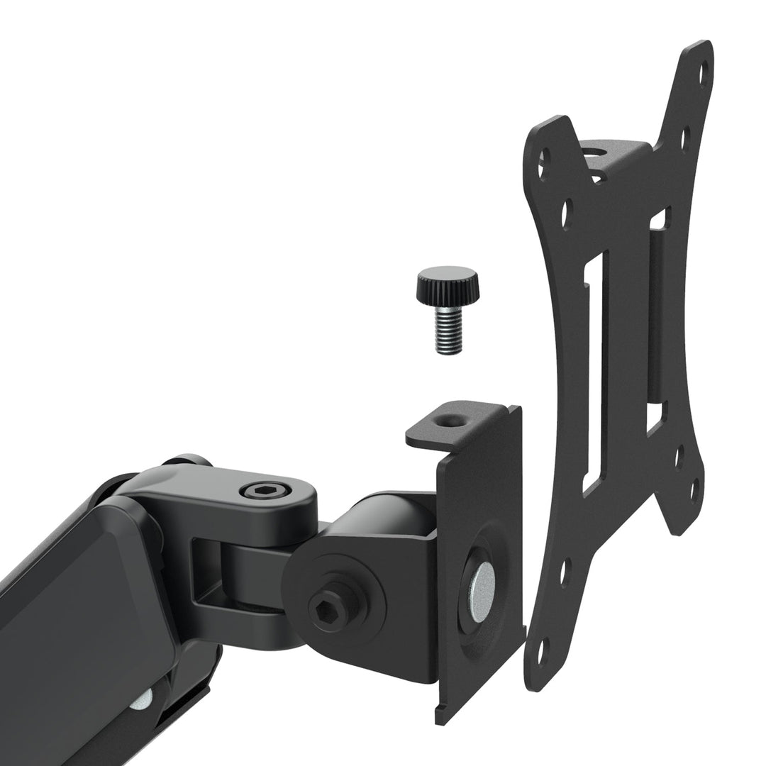 Maclean-holder til 2 skærme, gasfjeder, 17"-32", 2-10 kg, sort, MC-136