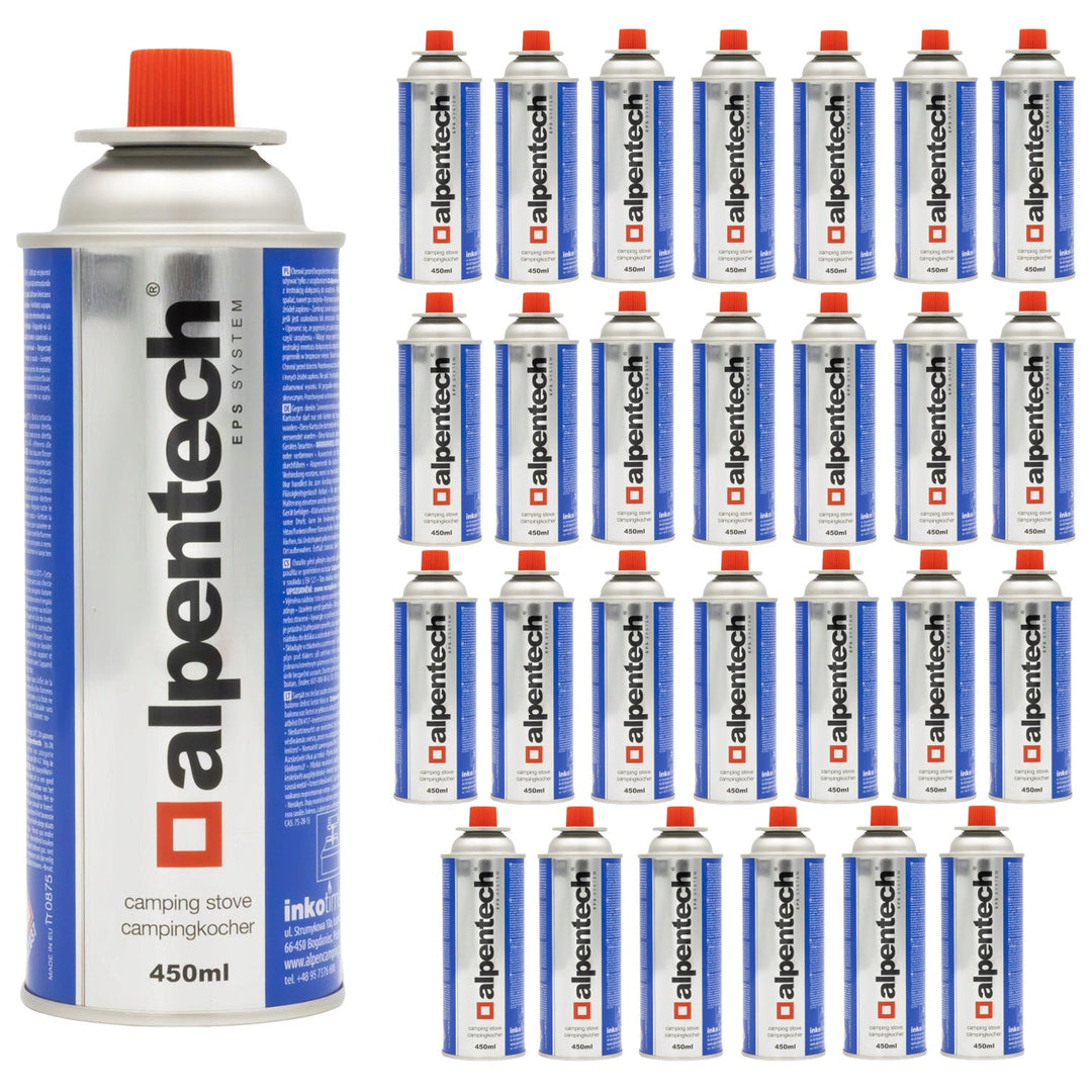 Alpentech gaspatron, 433 ml, overholder standarden EN417, isobutan, EPS-system, IK301, 28 stk.