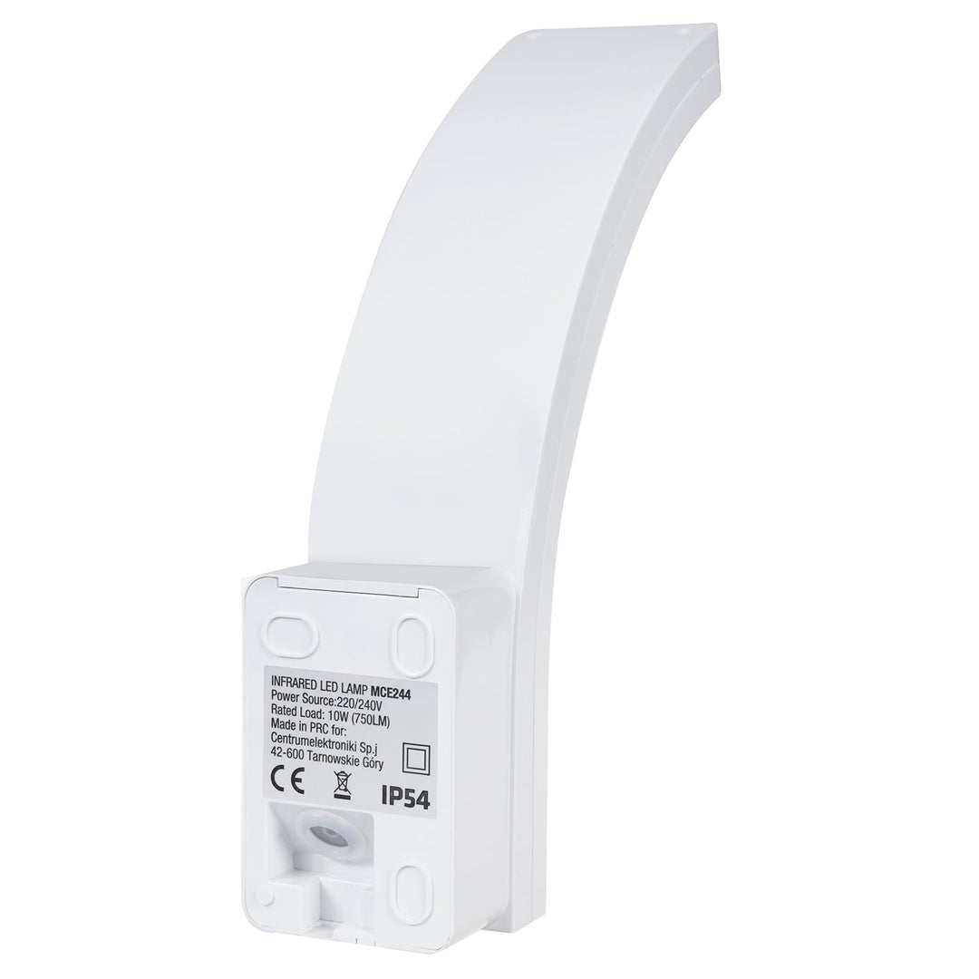 LED-lampe med bevægelsessensor Maclean, PIR-bevægelsessensor, farve hvid, 10 W, IP54, 750 lm, farve neutral hvid (4000 K) MCE244 W