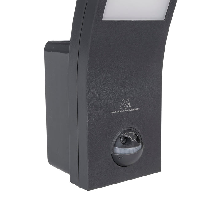 LED-lampe med bevægelsessensor Maclean, PIR-bevægelsessensor, farve grå, 10 W, IP54, 750 lm, neutral hvid (4000 K) MCE244 GR, 2 stk.