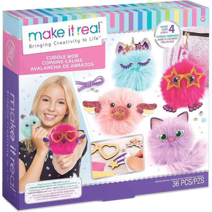 Make it Real Sæt til fremstilling af nøgleringe - Fluffy ven