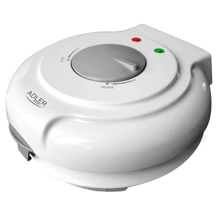 Adler vaffeljern, trinløs temperaturregulering, 1500 W, hvid, AD 3038