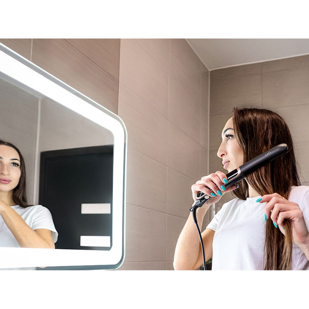 LAFE glattejern med temperaturregulering, 35 W, keramisk belægning, Sleek & Shine Straightener