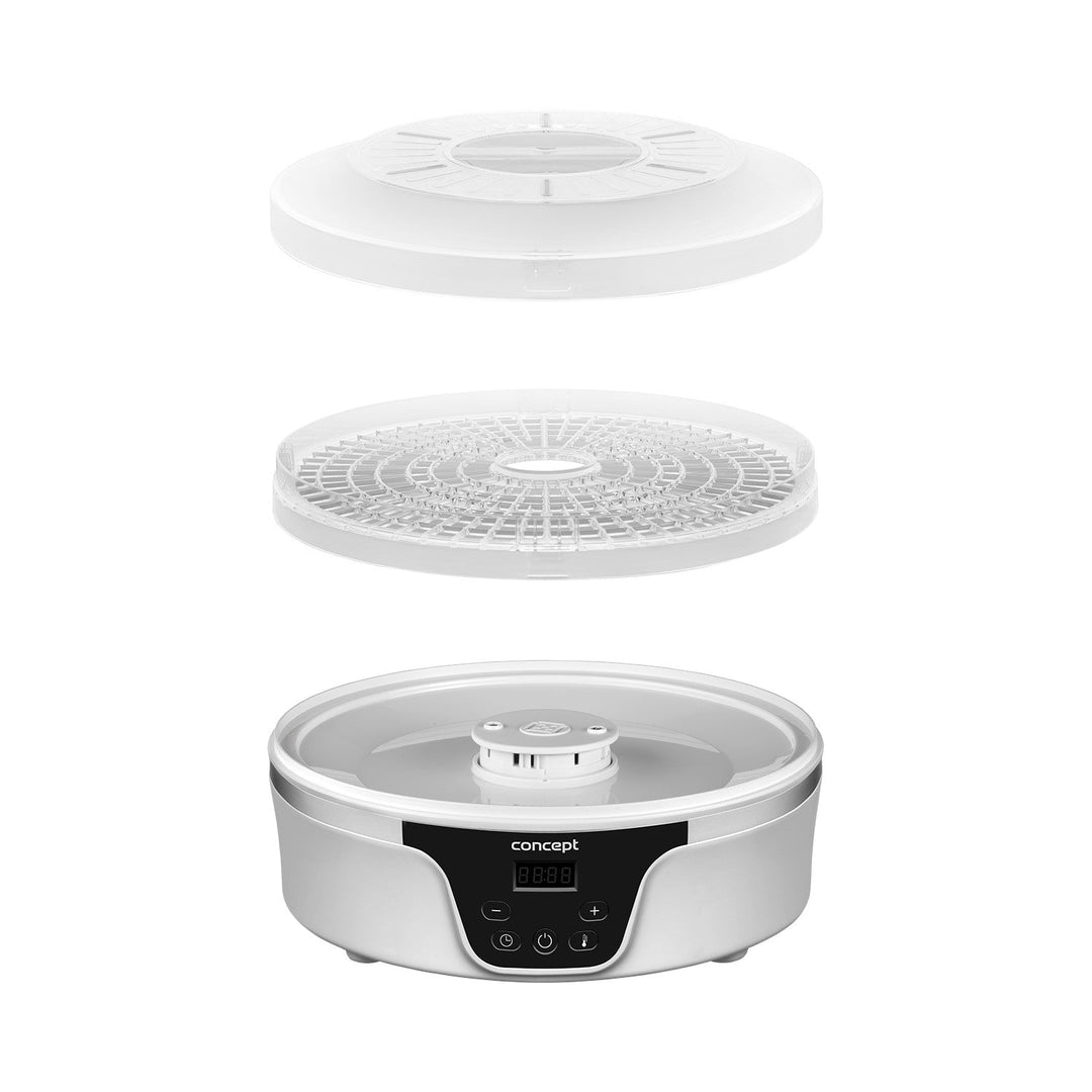 Tørretumbler til svampe, frugt og urter Concept, 380 W, 7 sigter, digital styring, SO2090