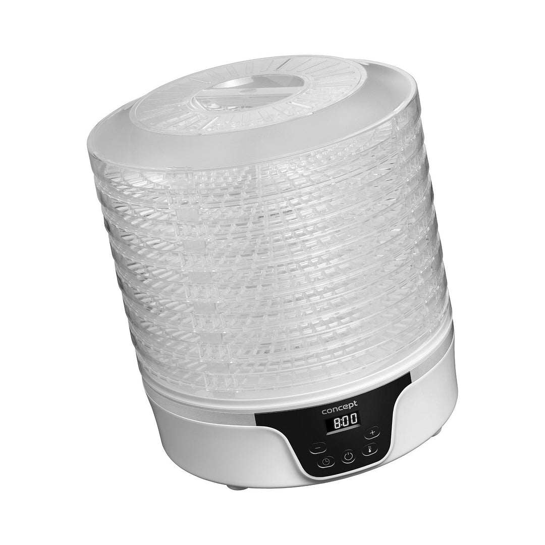 Tørretumbler til svampe, frugt og urter Concept, 380 W, 7 sigter, digital styring, SO2090