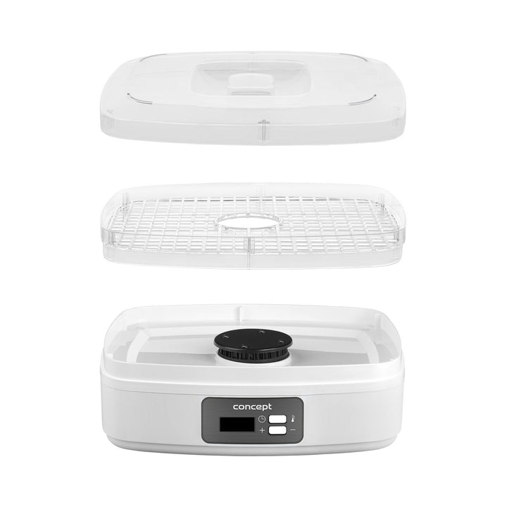 Tørretumbler til svampe, frugt og urter Concept, 260 W, 6 sigter, timer, SO2080
