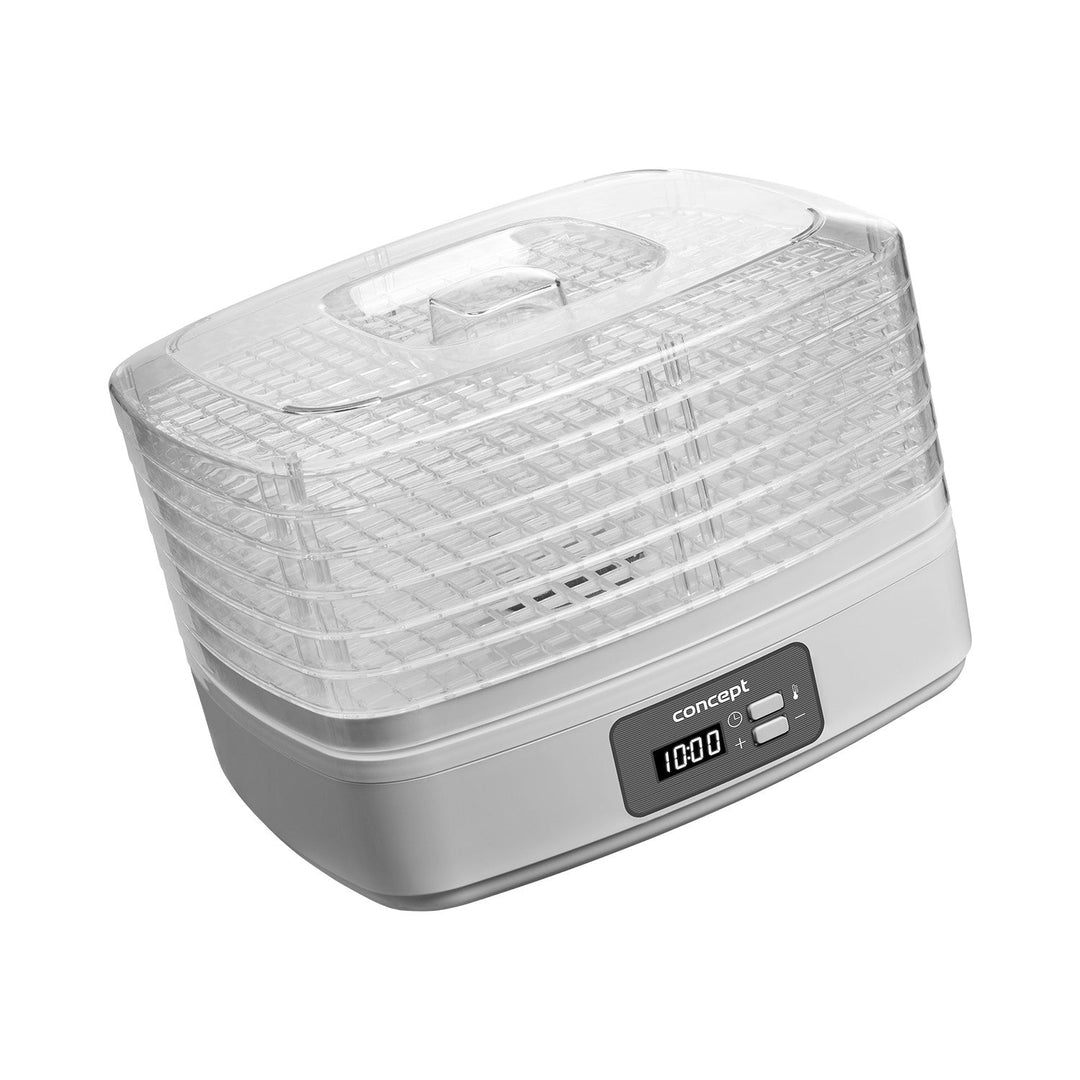 Tørretumbler til svampe, frugt og urter Concept, 260 W, 6 sigter, timer, SO2080