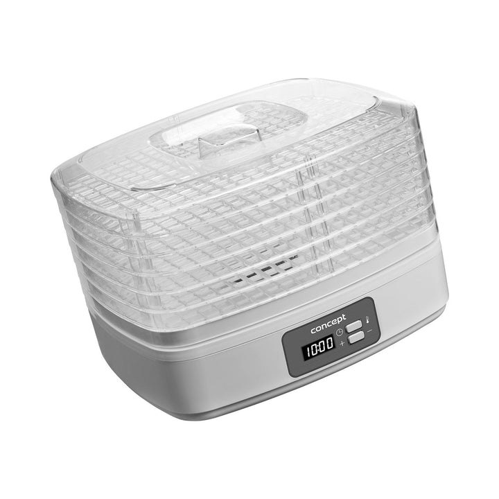 Tørretumbler til svampe, frugt og urter Concept, 260 W, 6 sigter, timer, SO2080