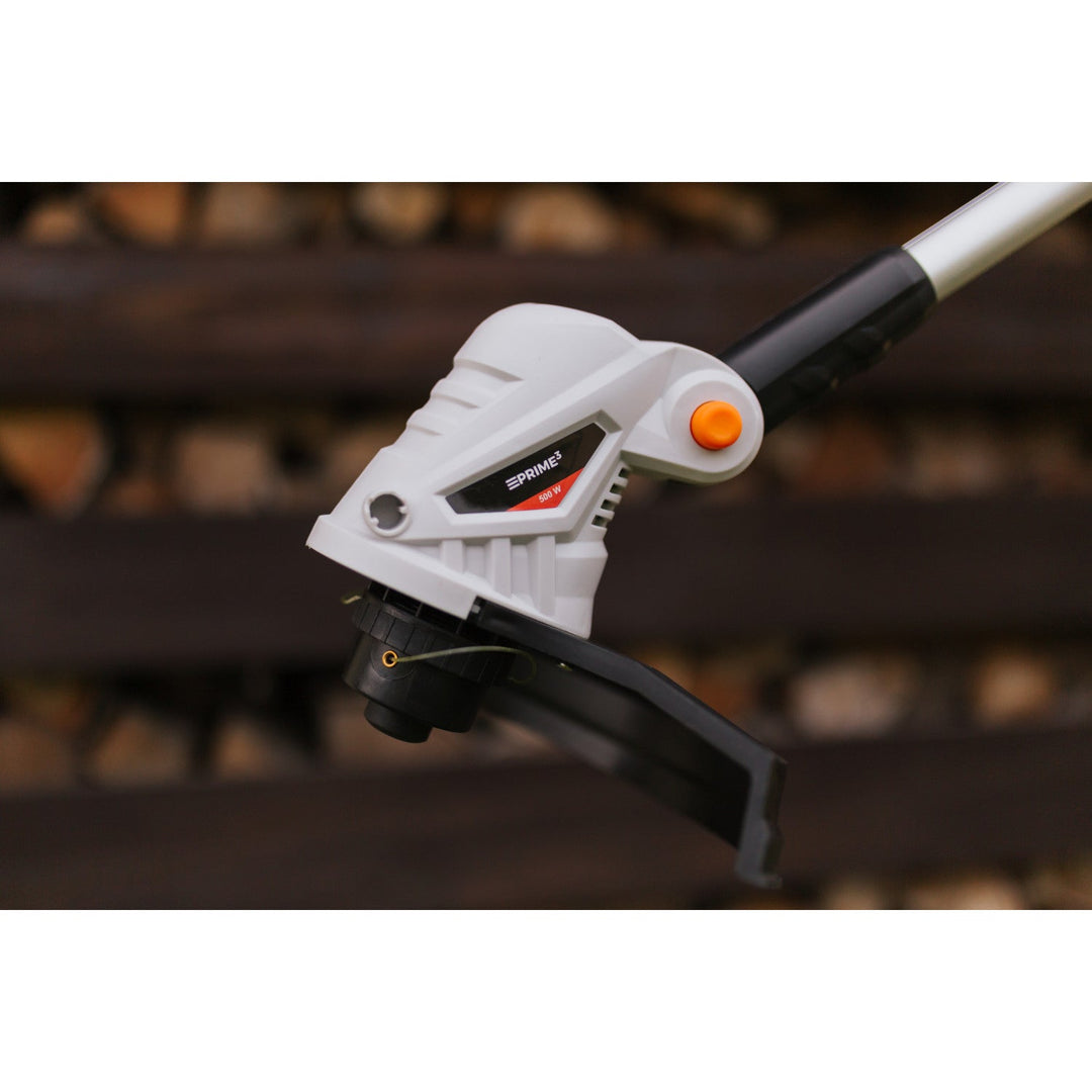 Prime3 elektrisk græstrimmer, 500 W, tråddiameter 25 cm, 12.000 omdrejninger/min, GGT41