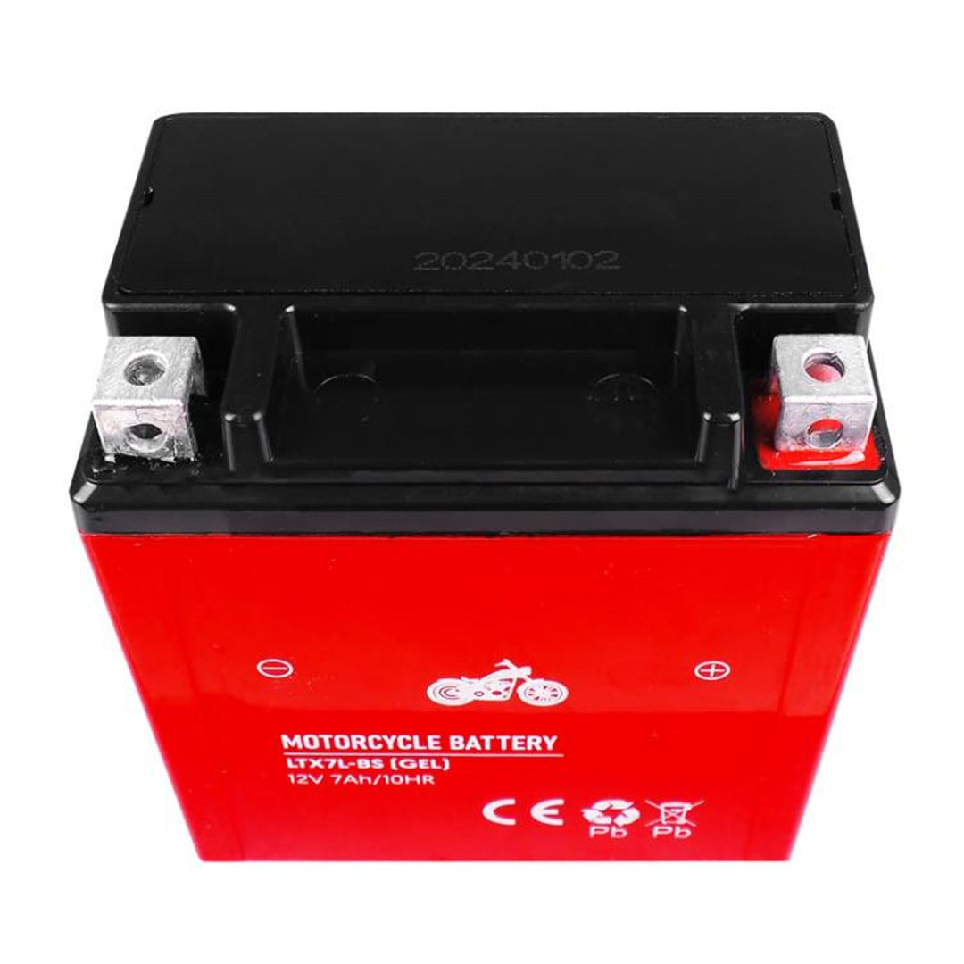 Lamex gelbatteri, motorcykel, 12 V, 7 Ah, LTX7L-BS