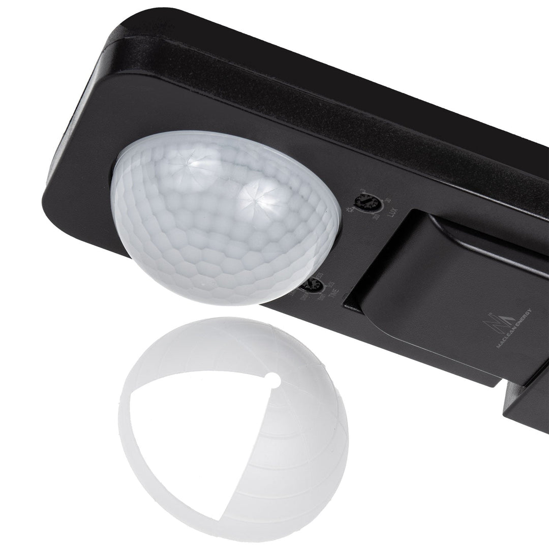 Maclean PIR-bevægelsessensor, infrarød, IP65, maks. 2000 W, sort, MCE243 B, 2 stk.