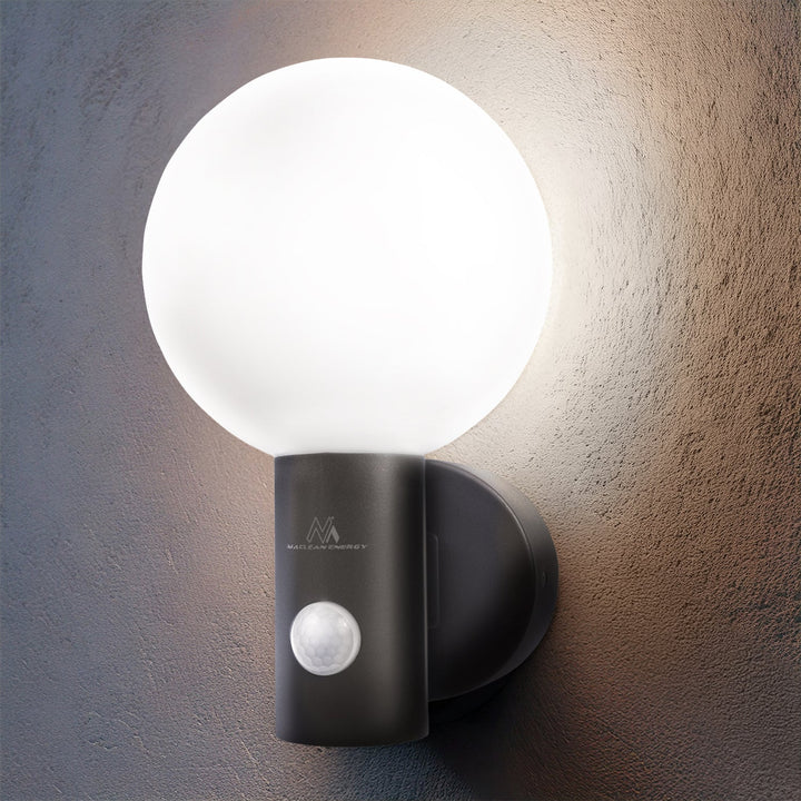 LED-lampe med bevægelsessensor Maclean, PIR-bevægelsessensor, farve grå, 15 W, IP65, 1600 lm, farve neutral hvid (4000 K) MCE515 GR, 2 stk.