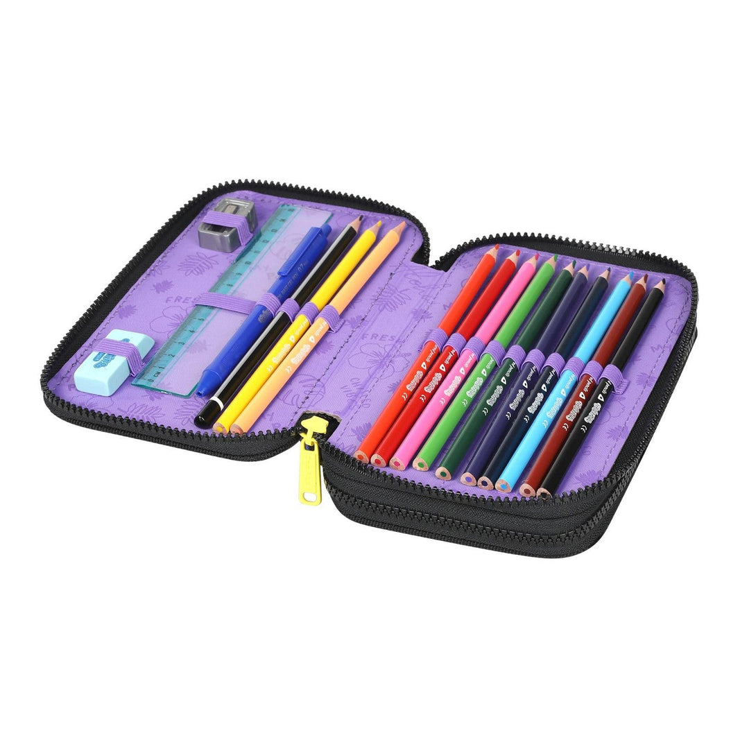 Skole rygsæk 19 L Coolpack Jerry DISNEY STITCH sort + Coolpack penalhus, to rum, med tilbehør, Stitch, Jumper 2