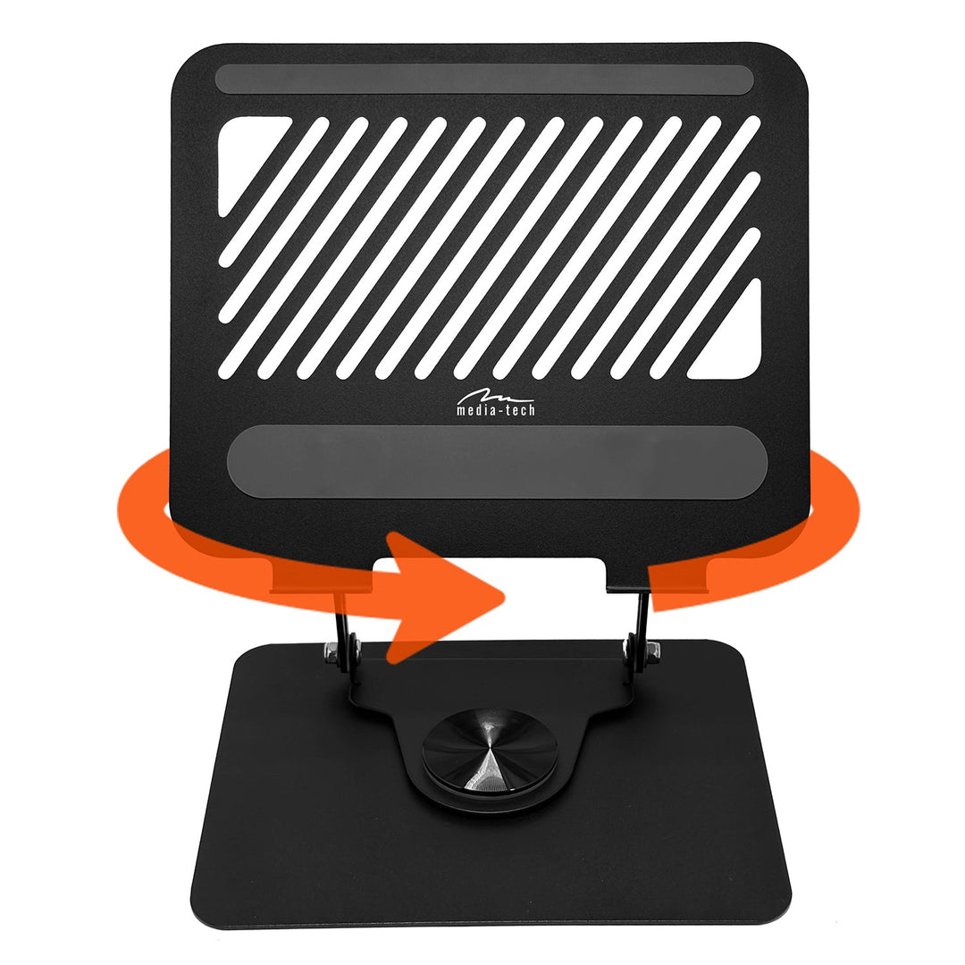 Justerbar, drejelig, ergonomisk bærbar computerholder 10-17, Media-Tech MT2662