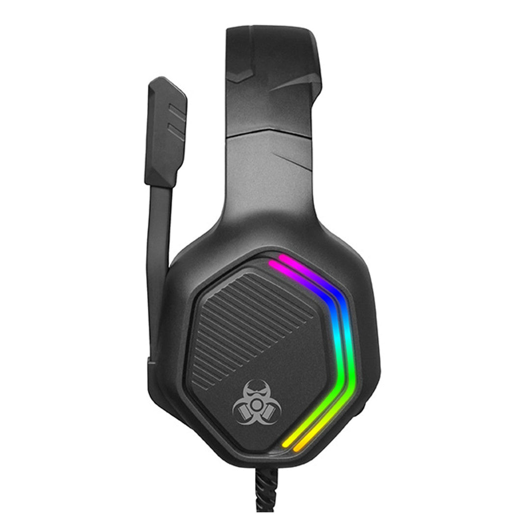 Tracer gaming-headset, RGB-belysning, foldbar mikrofon, Gamezone GZ X3