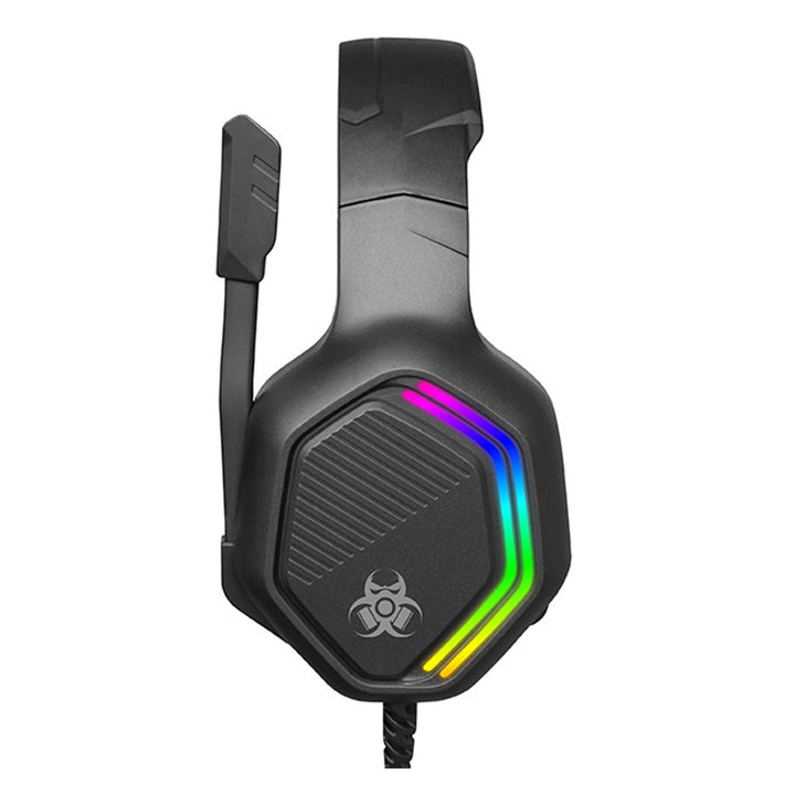 Tracer gaming-headset, RGB-belysning, foldbar mikrofon, Gamezone GZ X3