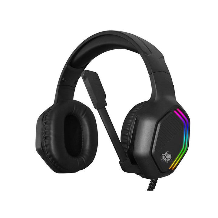 Tracer gaming-headset, RGB-belysning, foldbar mikrofon, Gamezone GZ X3