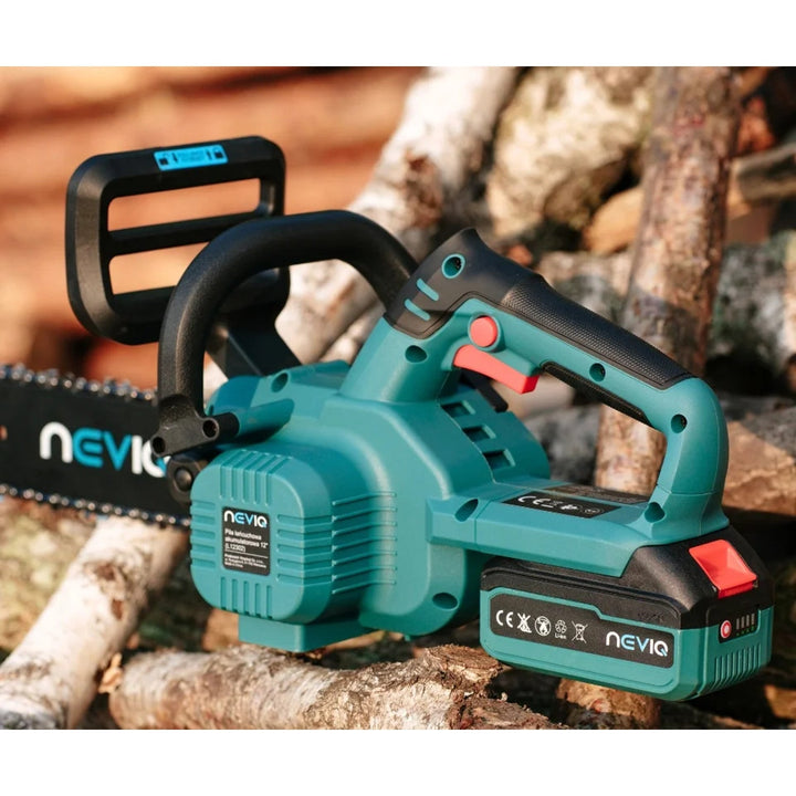 NEVIQ akku-kædesav, 12'' sværd, 1000 W, børsteløs motor, L12302