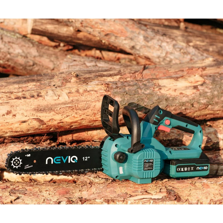 NEVIQ akku-kædesav, 12'' sværd, 1000 W, børsteløs motor, L12302