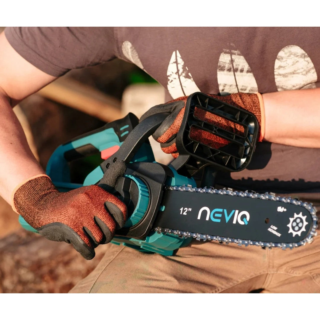 NEVIQ akku-kædesav, 12'' sværd, 1000 W, børsteløs motor, L12302