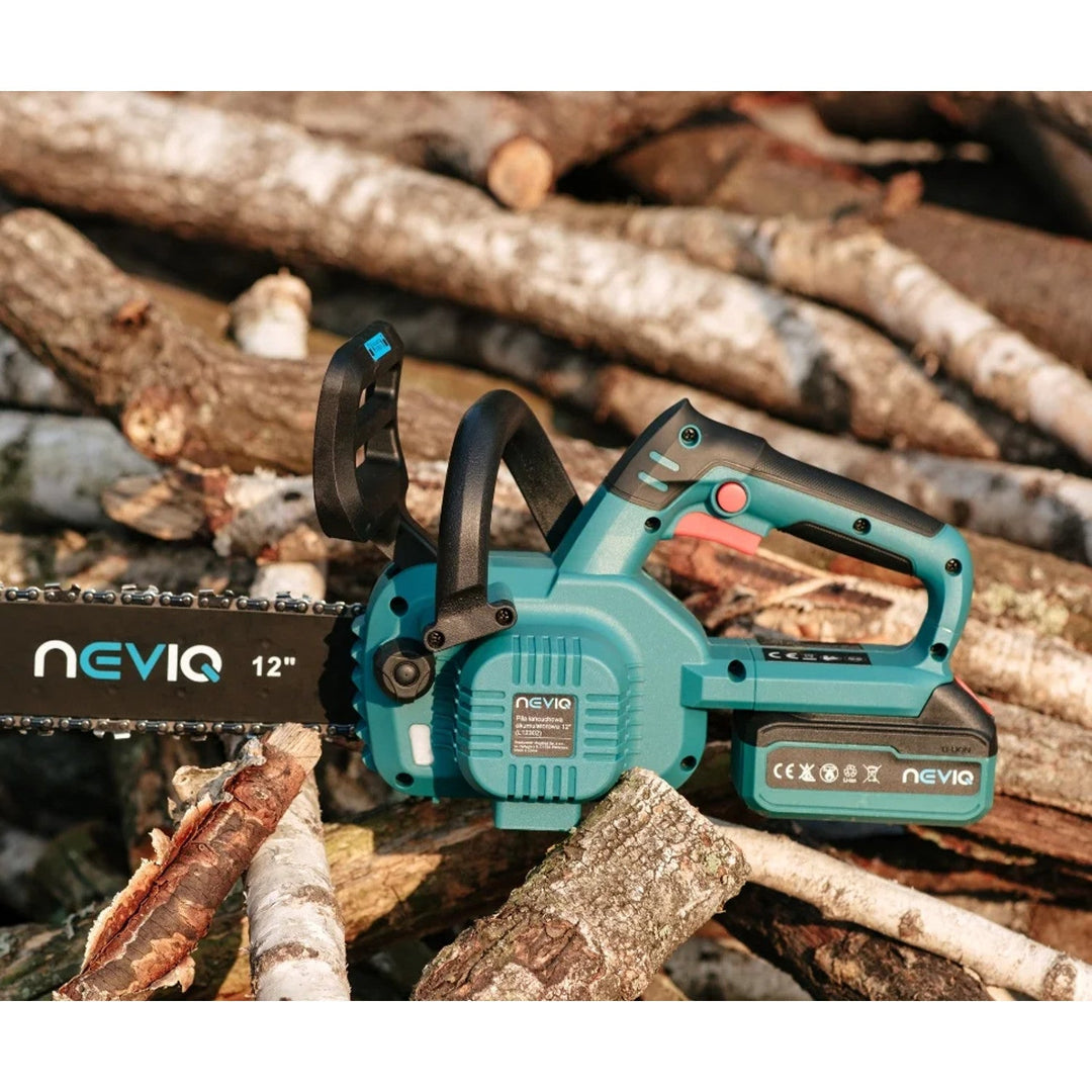 NEVIQ akku-kædesav, 12'' sværd, 1000 W, børsteløs motor, L12302