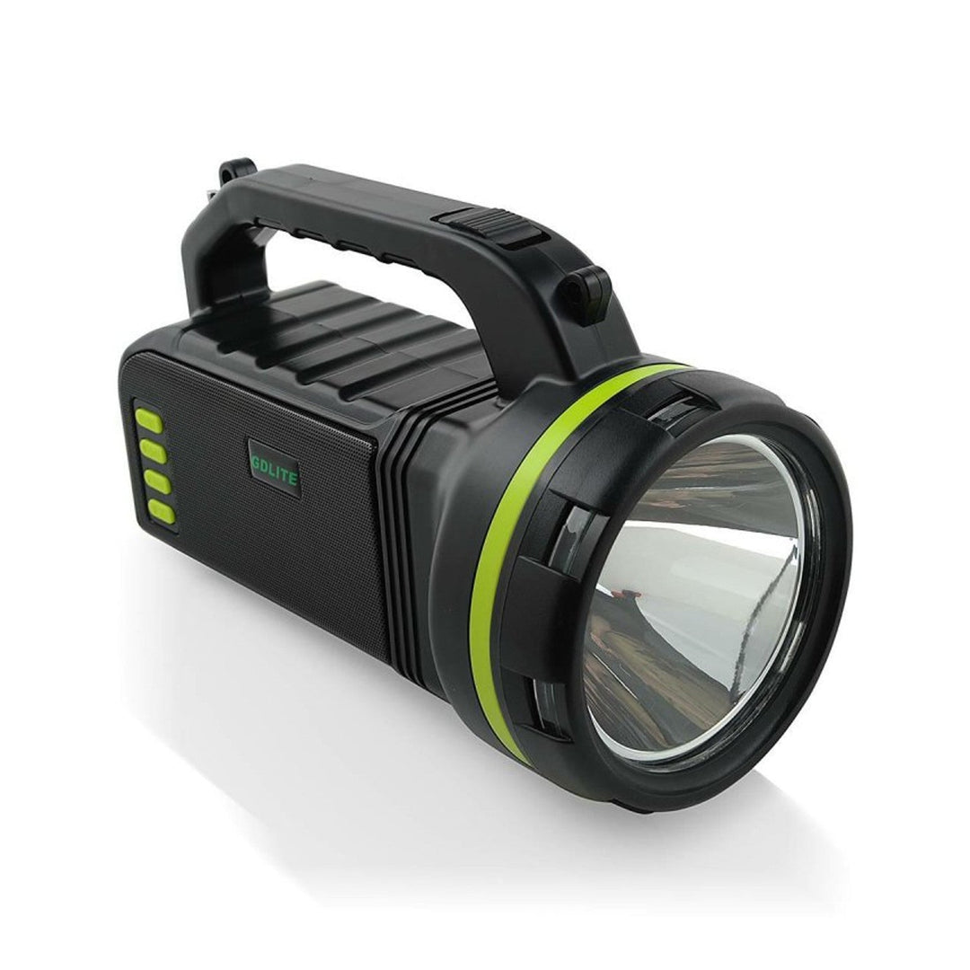 Multifunktionel solcellelygte Verna, 6-i-1, powerbank, solcellepanel, lampe, LED-lamper, højttaler+radio, Tur000008