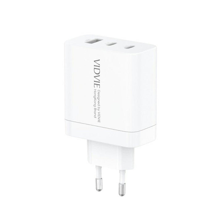 VIDVIE netoplader, 3A, 65W, 2x USB-C, 1x USB, USB-C/USB-C-kabel, PLE262