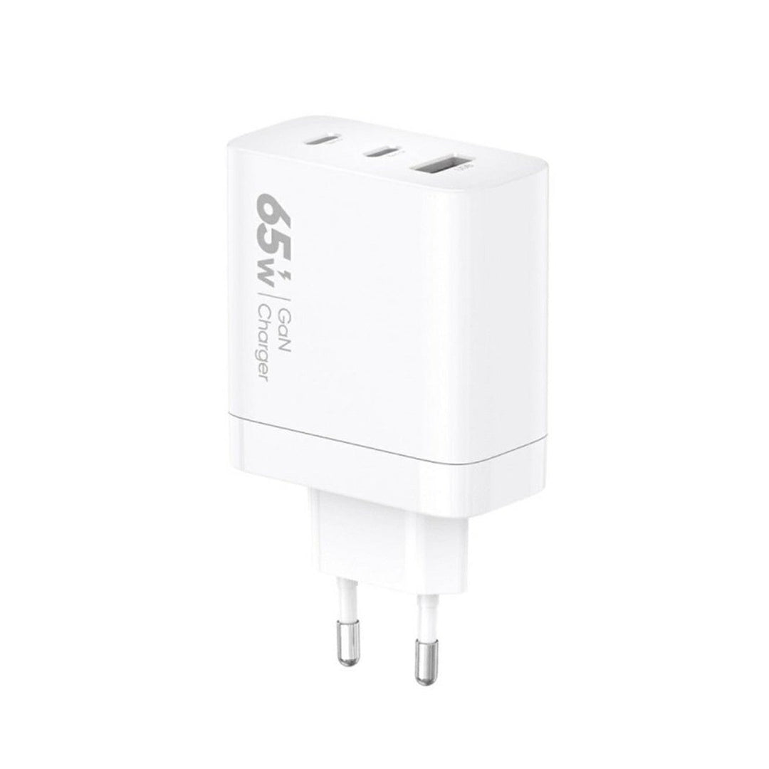 VIDVIE netoplader, 3A, 65W, 2x USB-C, 1x USB, USB-C/USB-C-kabel, PLE262