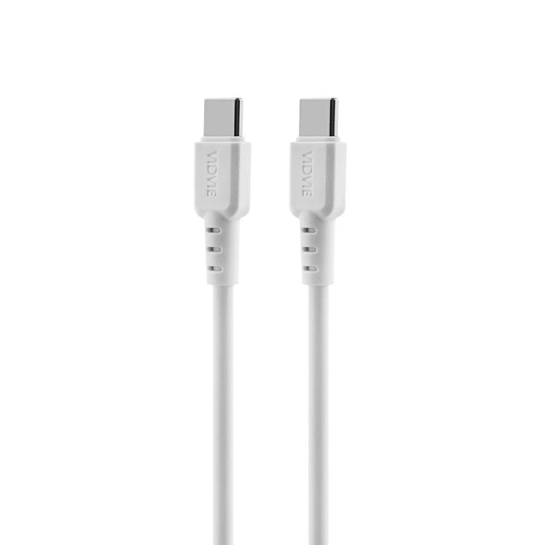 VIDVIE netoplader, 3A, 65W, 2x USB-C, 1x USB, USB-C/USB-C-kabel, PLE262