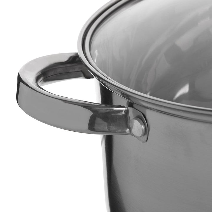 Maestro grydesæt, 9 dele, 1,5 l, 2 l, 3 l, 5 l, rustfrit stål, tåler opvaskemaskine, egnet til alle komfurtyper, grydeunderlag, MR-2021