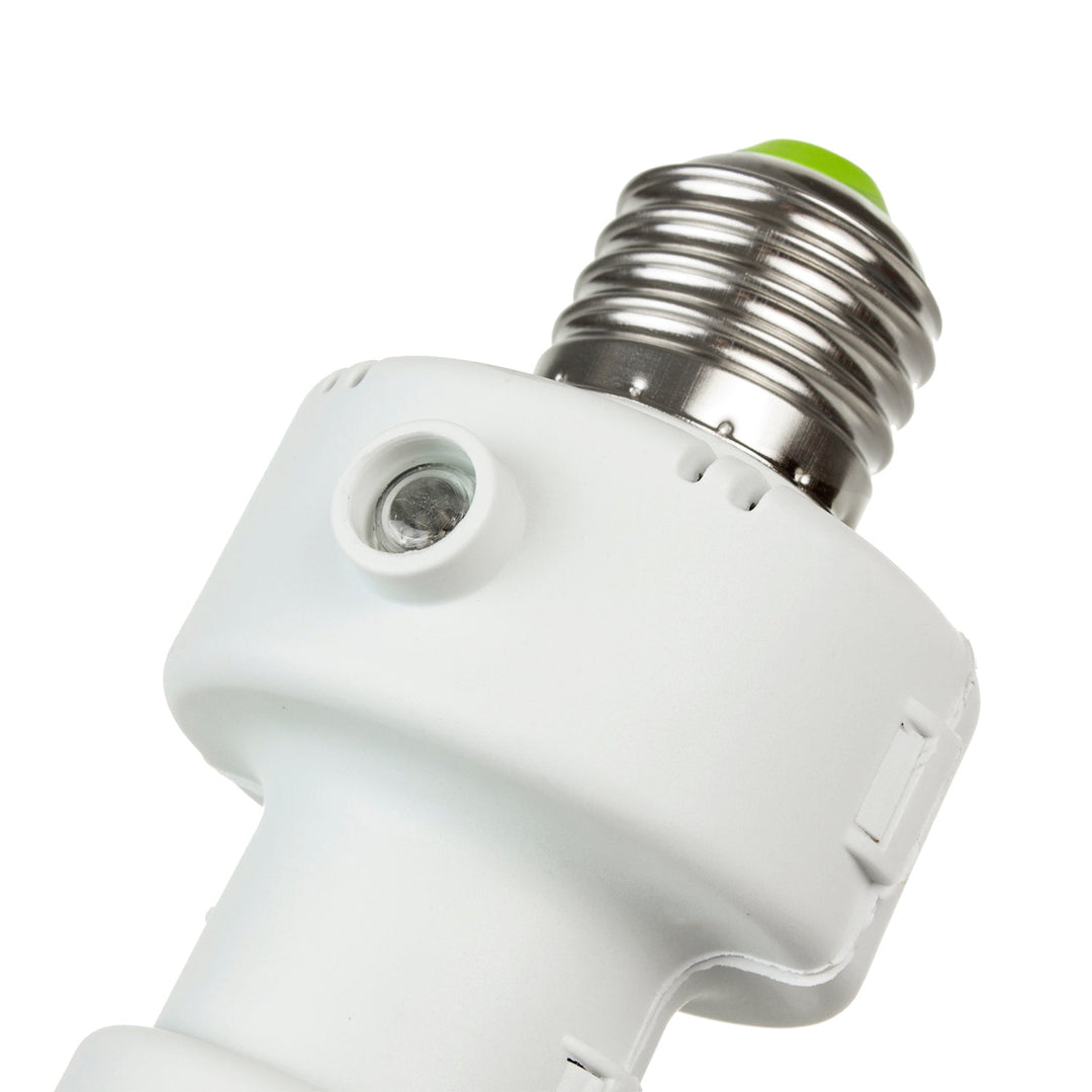 Maclean pæreholder, E27, maks. 100 W, med skumringssensor, timer, hvid, MCE21W, 4 stk.