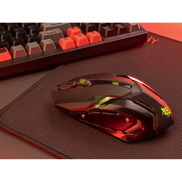 Tracer gamingmus, trådløs, 500 mAh batteri, 3200 DPI, Gamezone Rocky RF Nano
