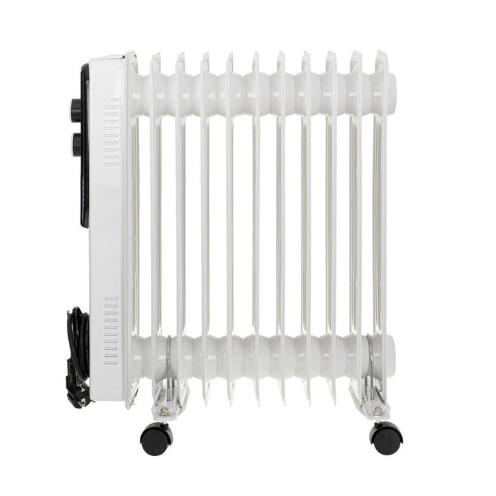 Adler olieradiator, 11 ribber, effekt 2500 W, 3 varmetrin, hvid, AD 7817