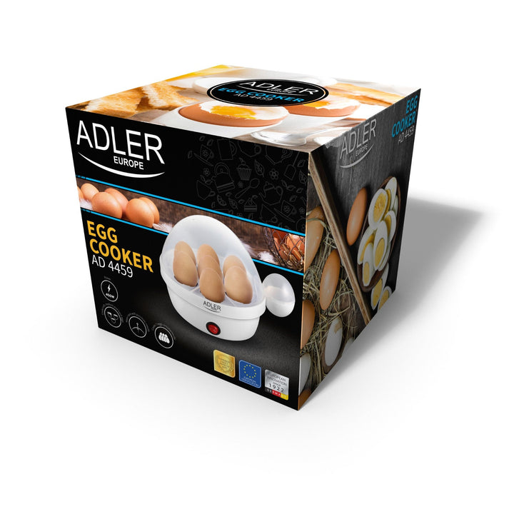 Adler automatisk æggevarmer, til 7 æg, effekt 450 W, hvid, AD 4459