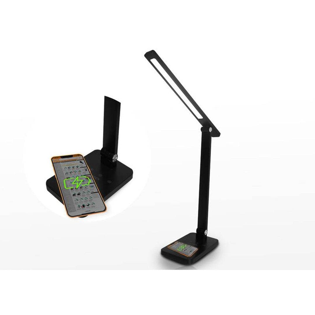LTC-bordlampe, LED 10 W, tre lysfarver, induktiv opladning, berøringspanel, LXL0099C