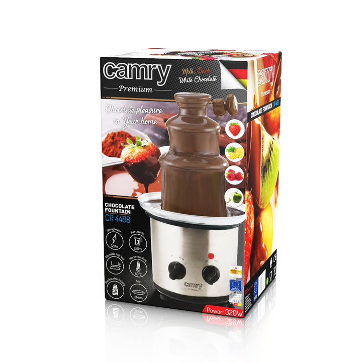 Camry chokoladefontæne, kapacitet 650 ml, effekt 320 W, CR 4488