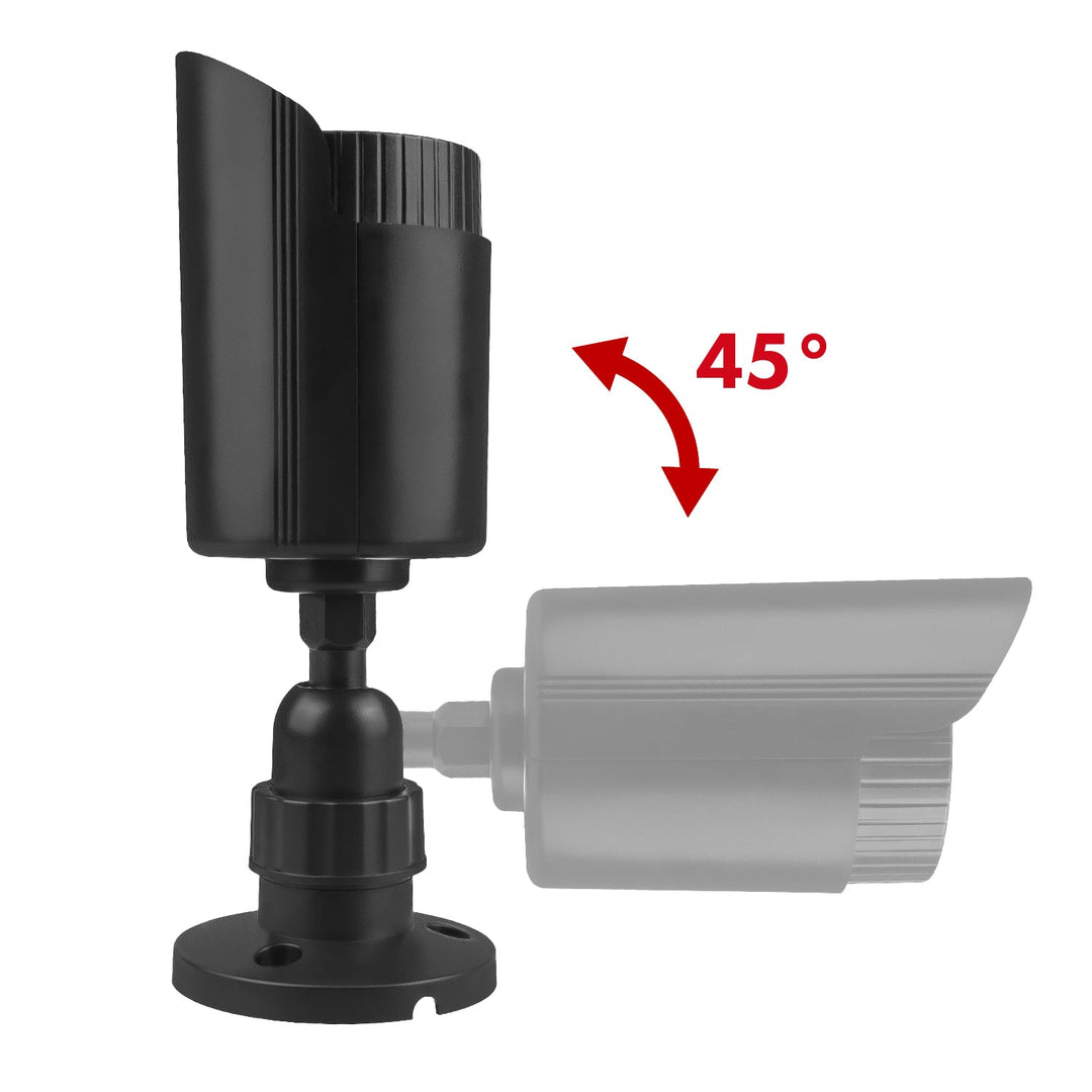 Sæt med to falske rørkameraer, IR-LED-dioder, sorte, strømforsyning 2xAA (medfølger ikke), ABS, IR1800 BT