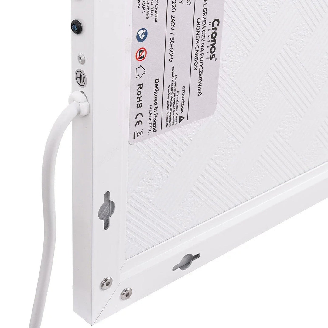 Cronos infrarød varmeapparat, 800 W, mat overflade, ultratynd, Carbon P800