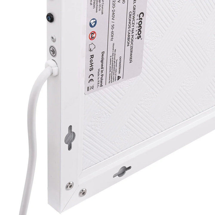 Cronos infrarød varmeapparat, 800 W, mat overflade, ultratynd, Carbon P800