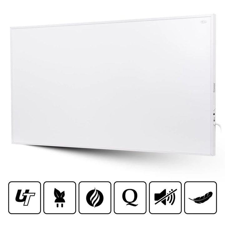 Cronos infrarød varmeapparat, 1000 W, mat overflade, ultratynd, Carbon P1000