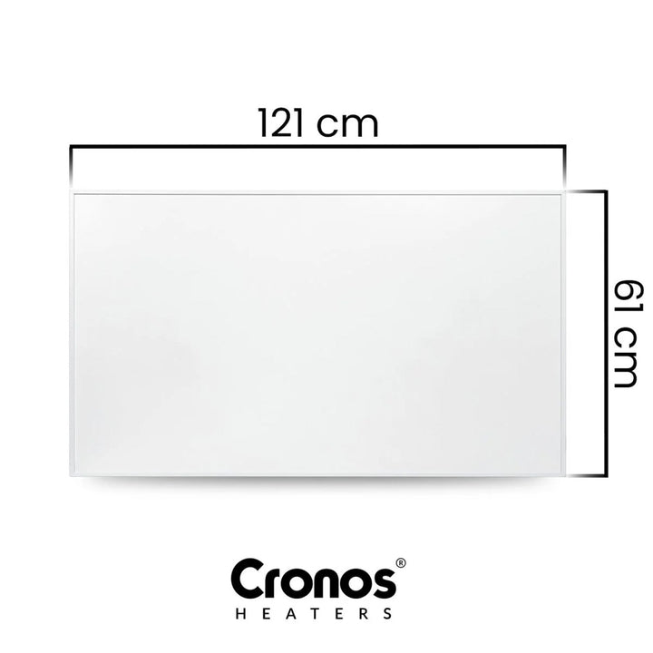 Cronos infrarød radiator, 700 W, fjernbetjening, mat overflade, ultratynd, økonomisk opvarmning, Graphene PRO CGP-700TWP