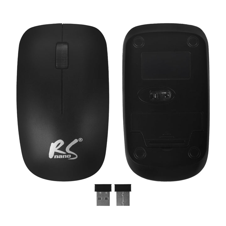 Tastatur + trådløs mus COMBO NanoRS, RS580 + 2x AAA-alkalibatteri fra Varta Industrial