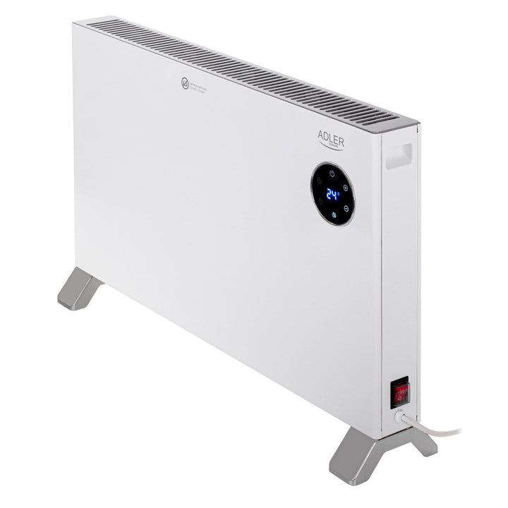 Adler konvektorvarmer, LED-display, fjernbetjening, 3 varmeindstillinger, termostat, maks. 2000 W, AD 7752