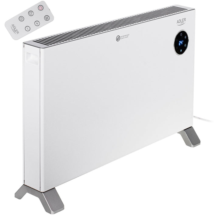 Adler konvektorvarmer, LED-display, fjernbetjening, 3 varmeindstillinger, termostat, maks. 2000 W, AD 7752