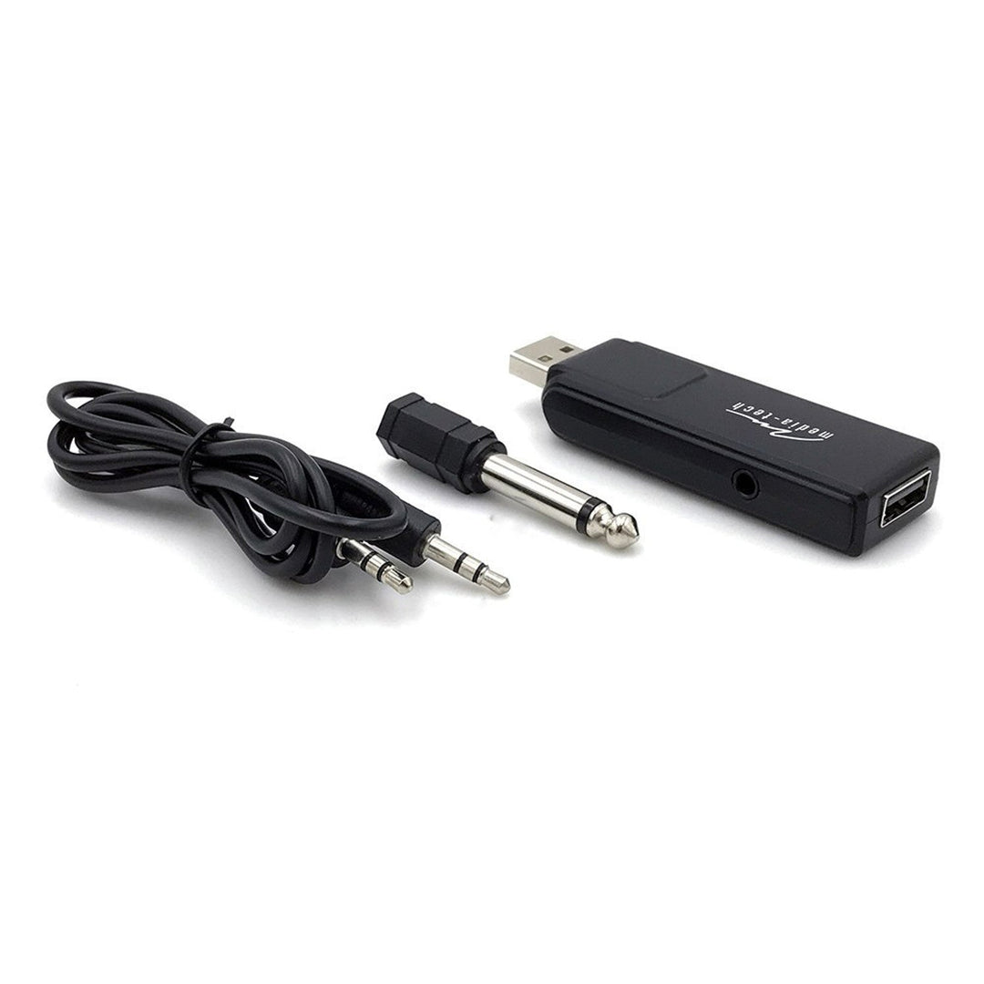 To trådløse mikrofoner med USB-modtager til højttaler med karaoke-funktion, Mediatech MT395