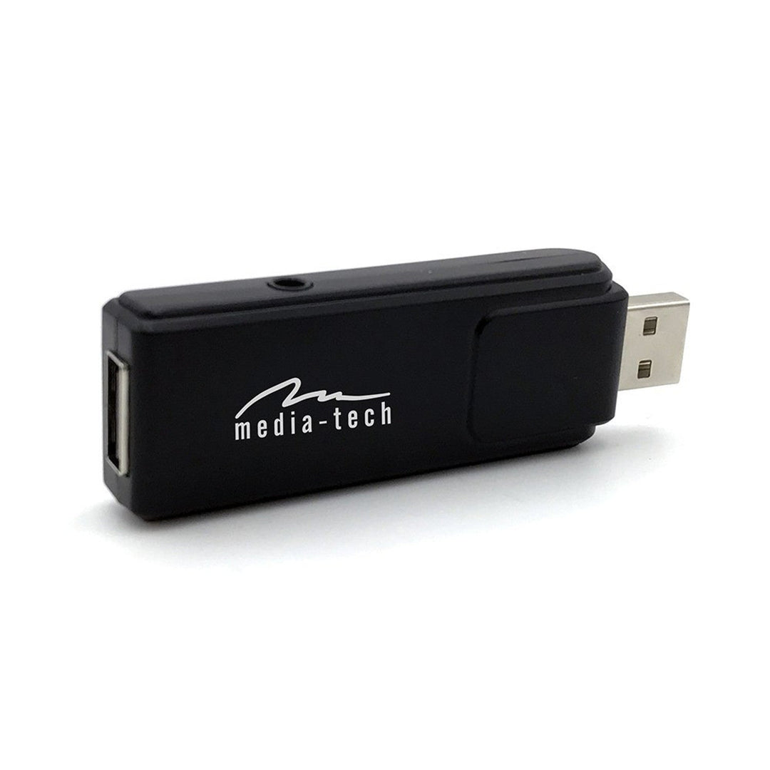 To trådløse mikrofoner med USB-modtager til højttaler med karaoke-funktion, Mediatech MT395